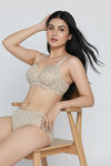 Zivame Padded Regular Wired 3/4th Coverage Tshirt Bra - Skin Flowly Floral — thumbnail 4